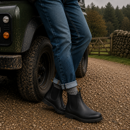 Chelsea Boots Herren - Slip-On - gepolstertes Fußbett