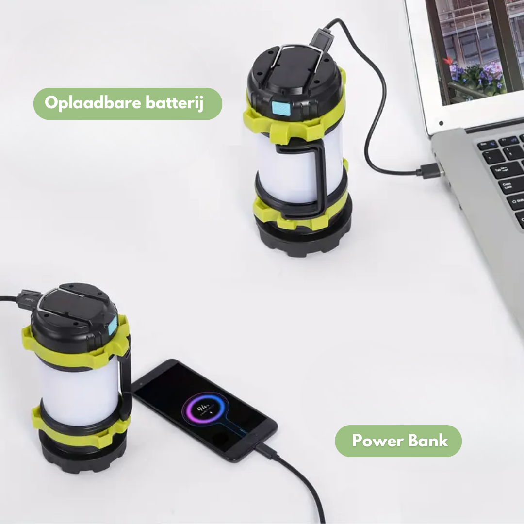 Campinglantaarn - 3-in-1  - LED - OutdoorHavenNL