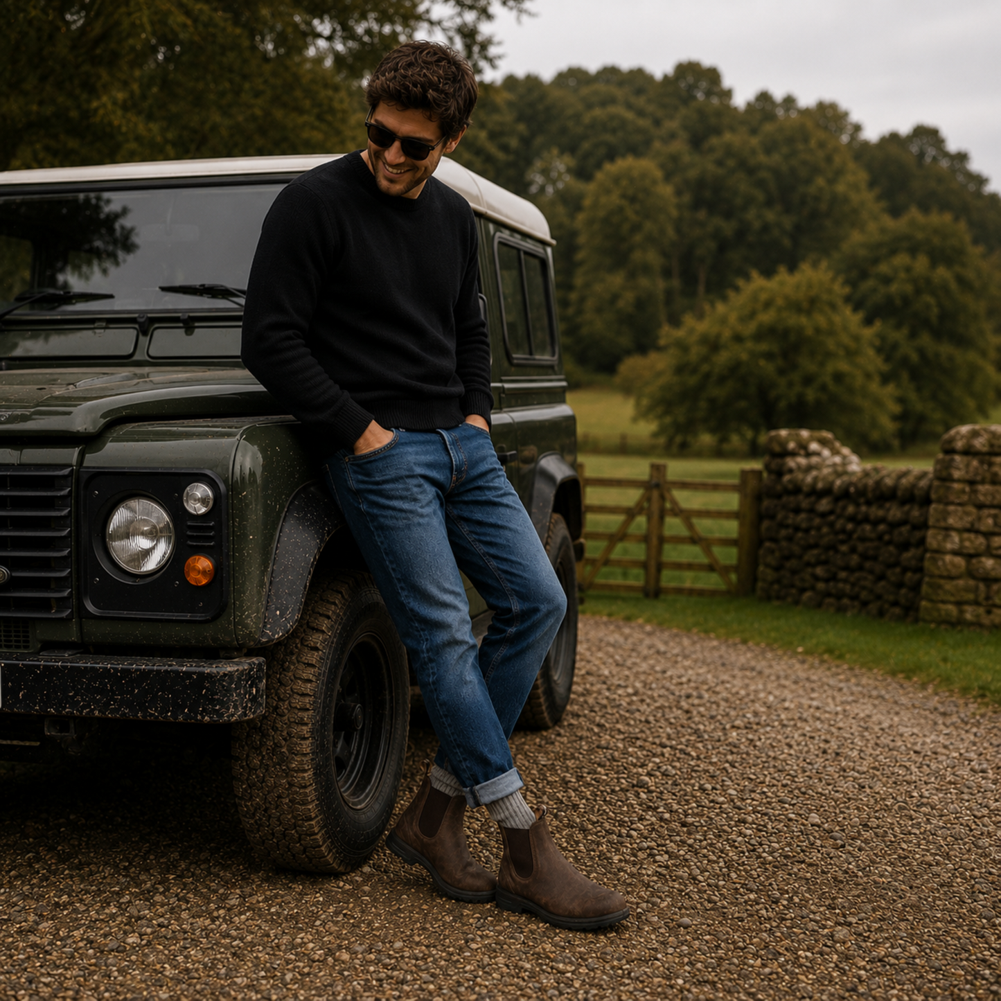 Chelsea Boots Herren - Slip-On - gepolstertes Fußbett
