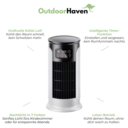 Tragbarer Luftkühler - Mobile Klimaanlage - Ventilator - Kühlung für heiße Sommertage