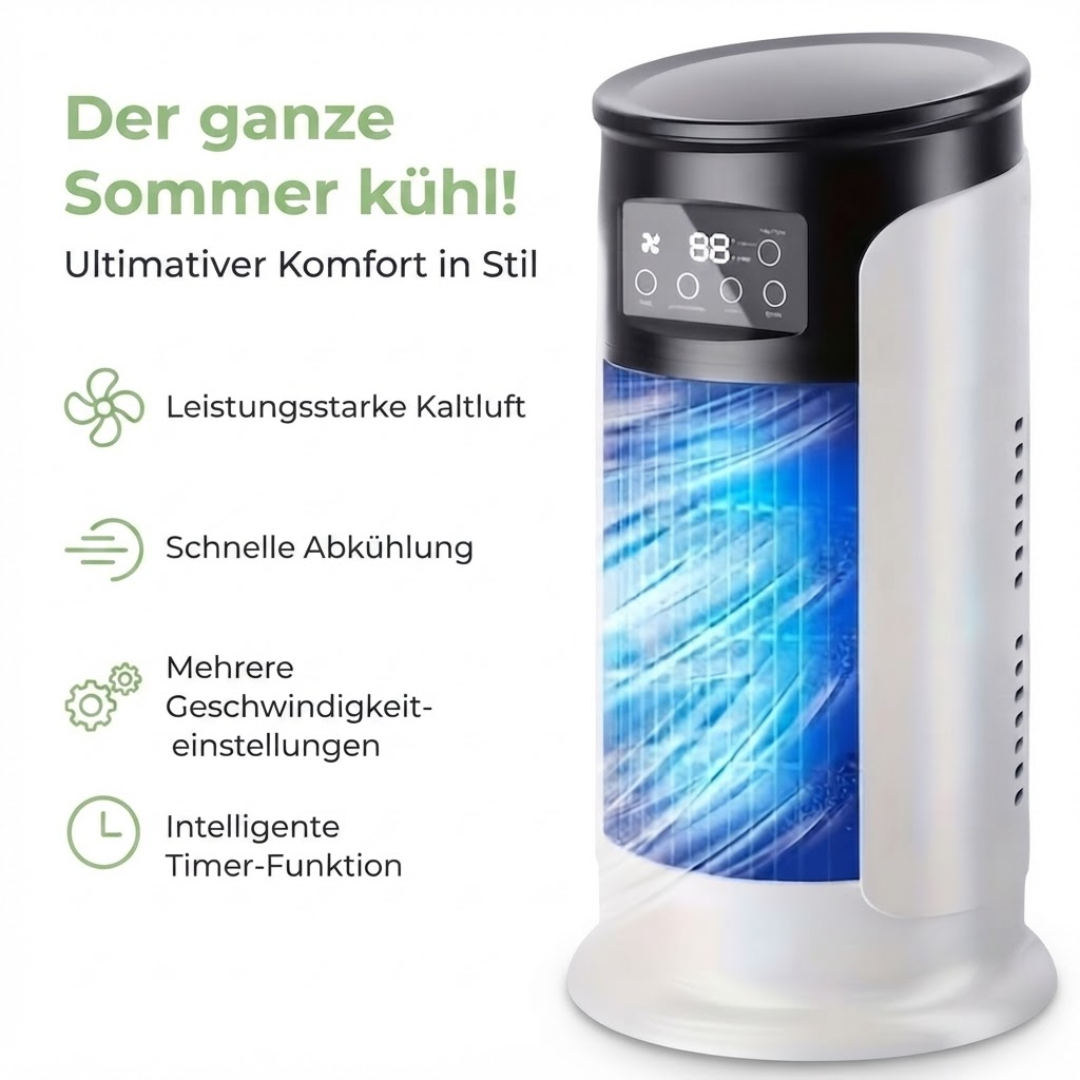 Tragbarer Luftkühler - Mobile Klimaanlage - Ventilator - Kühlung für heiße Sommertage