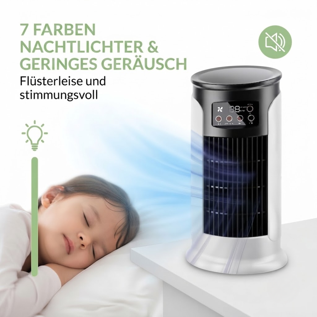 Tragbarer Luftkühler - Mobile Klimaanlage - Ventilator - Kühlung für heiße Sommertage