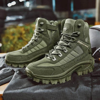 Wanderstiefel Herren im Tactical-Look - Seitenreißverschluss