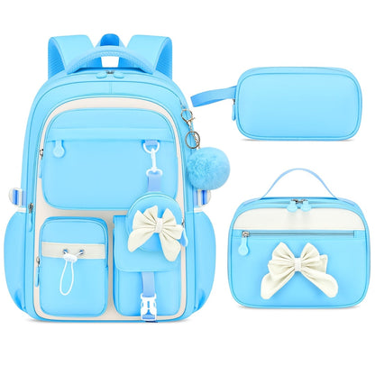 Schulrucksack für Mädchen - 3in1-Set - für Laptop 15,6"