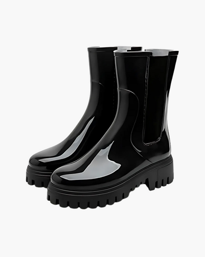 Regenstiefel Damen im Chelsea-Stil - wasserabweisend - Profilsohle