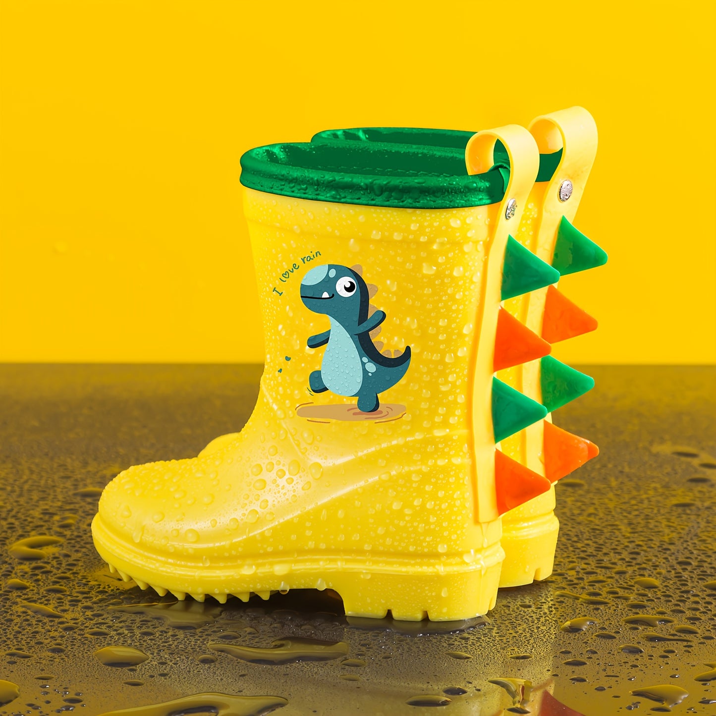 Gummistiefel Kinder - 3D Dino-Motiv - Weich & Flexibel