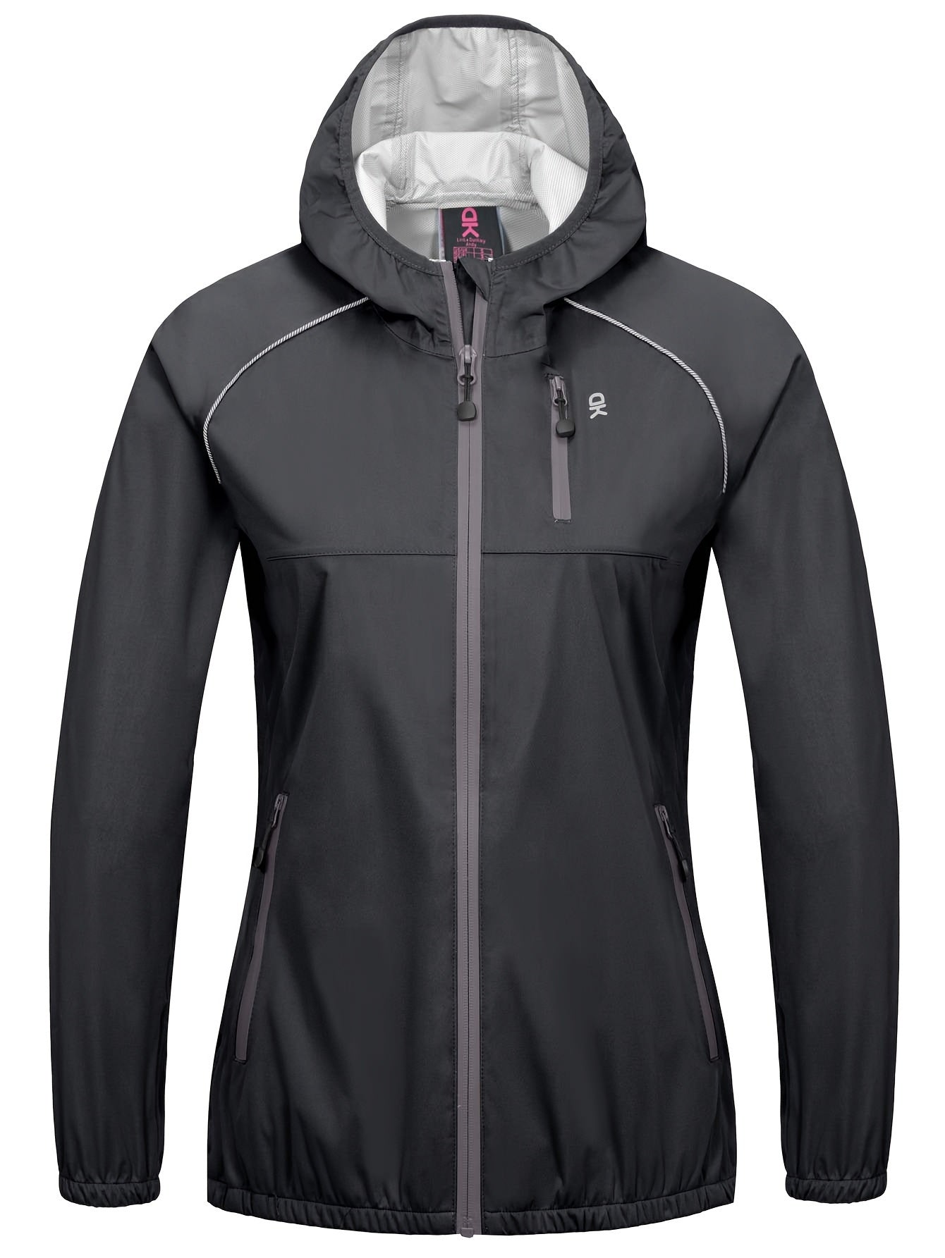 Fahrradjacke Damen - Ultraleichte Regenjacke mit Kapuze, Packbar