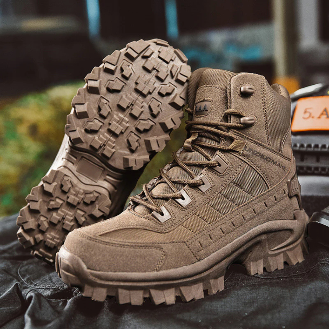 Wanderstiefel Herren im Tactical-Look - Seitenreißverschluss