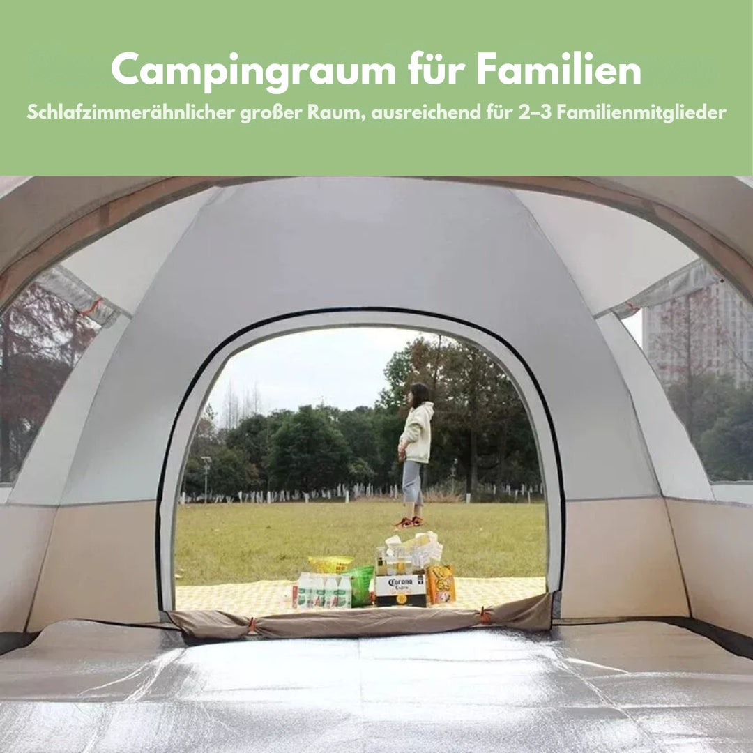3-Sekunden-Zelt – Camping