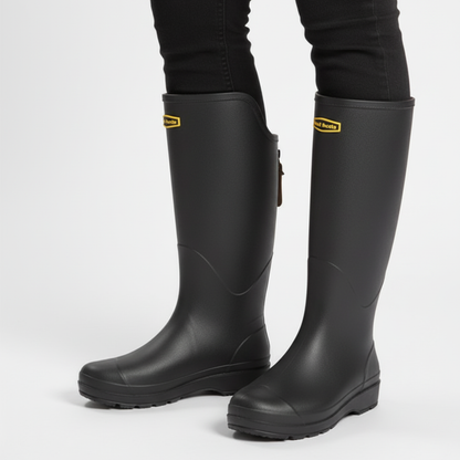 Regenstiefel Damen Kniehoch Wasserdicht & Rutschfest aus PVC