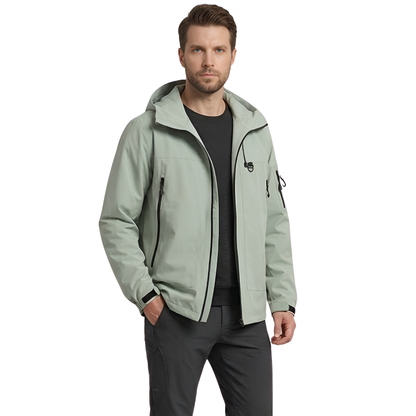 Wanderjacke Herren - Wasserdicht 5.000 mm - Fest sitzende Kapuze