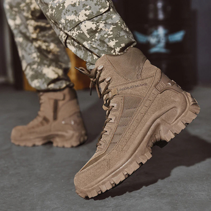 Wanderstiefel Herren im Tactical-Look - Seitenreißverschluss