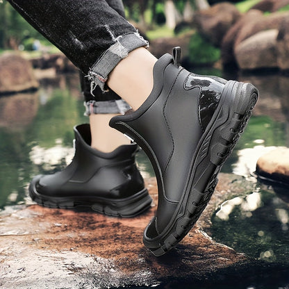 Gummistiefel Damen & Herren - Kurzschaft - Rutschfeste Chelsea Regenstiefel