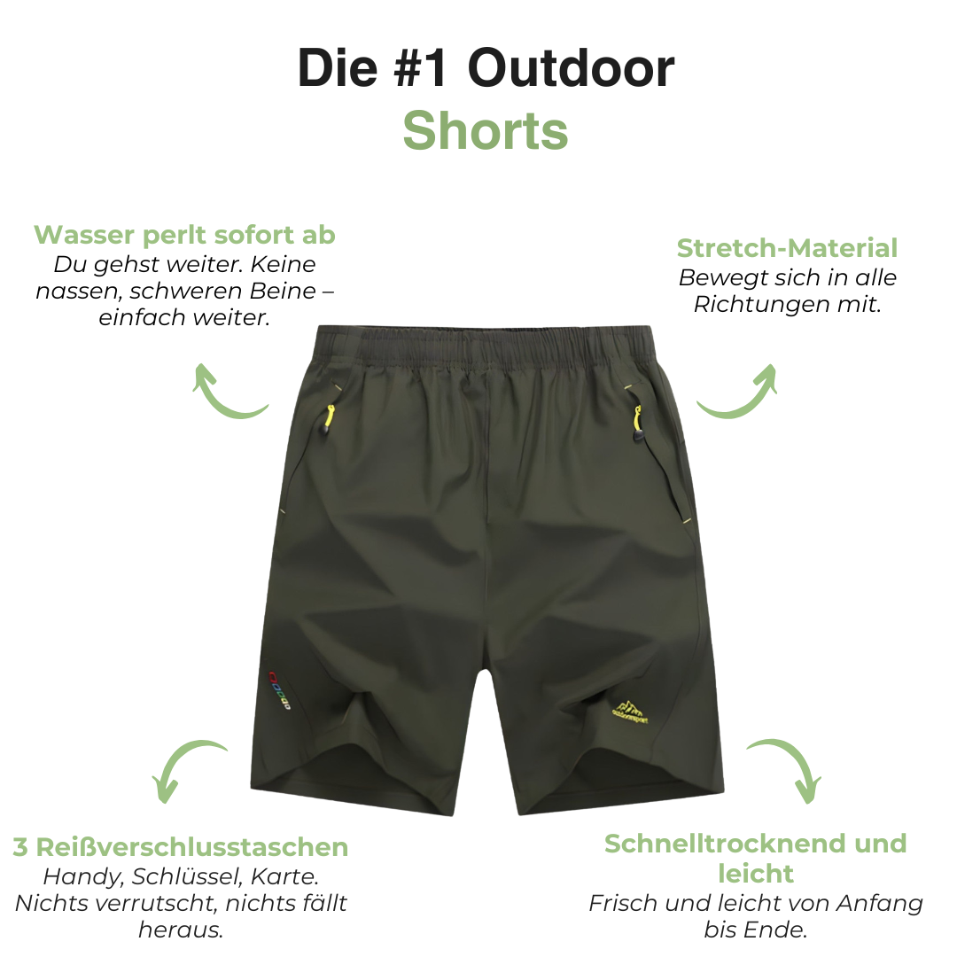 Herren Wandershorts – Wasserabweisend – Kurze Hose