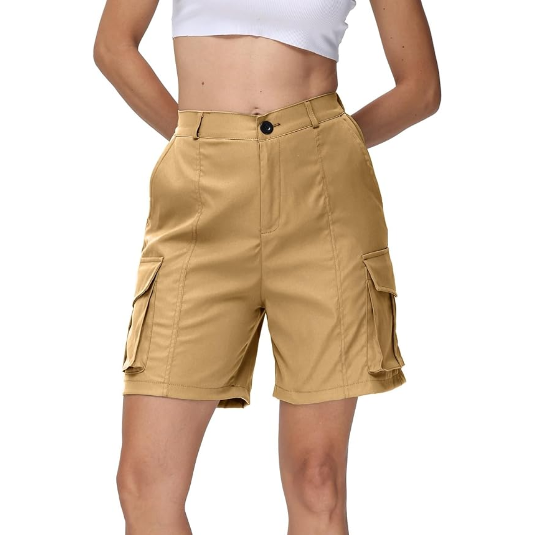 Damen Wandershorts – Multi-Pocket Cargo – Schnelltrocknend