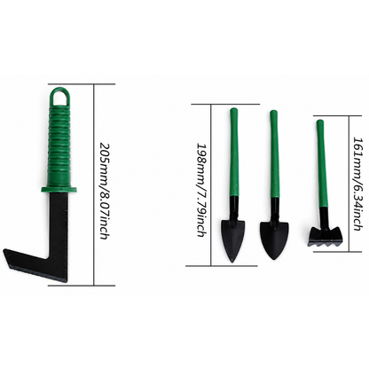 Gartenwerkzeug Set mit Koffer - 10 Teilig Edelstahl - Ergonomisch