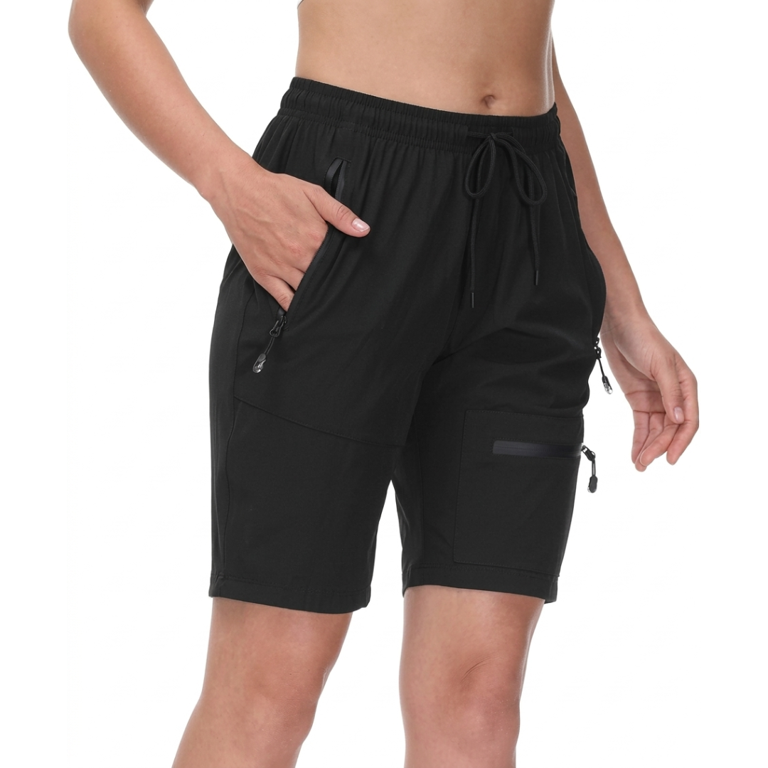 Damen Wandershorts – Wasserabweisend – Schnelltrocknend mit Reißverschlusstaschen