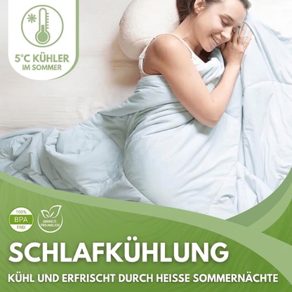 Kühlende Decke - Sommerdecke gegen Schwitzen - Atmungsaktiv und Leicht