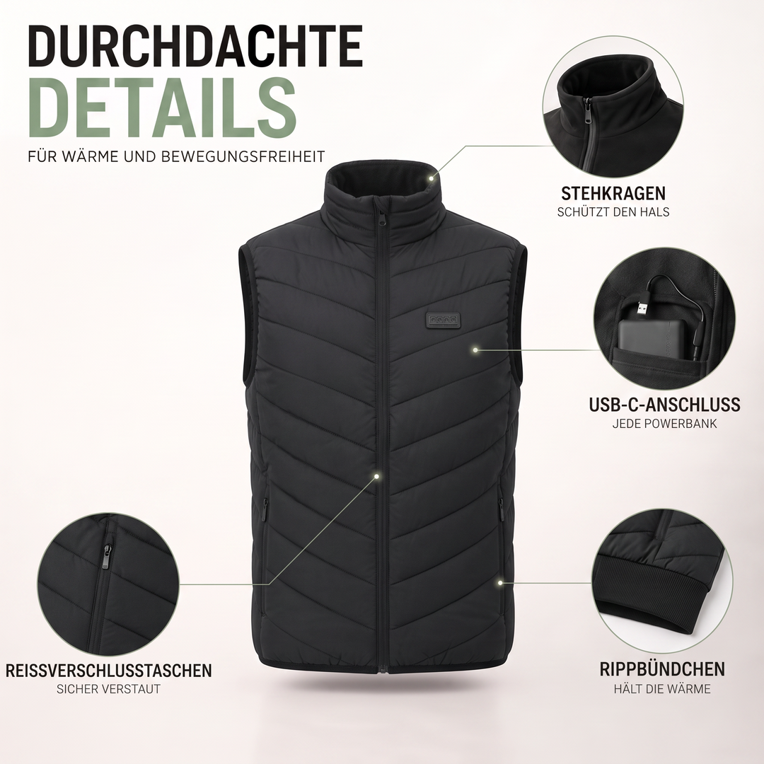 Beheizte Weste – Details