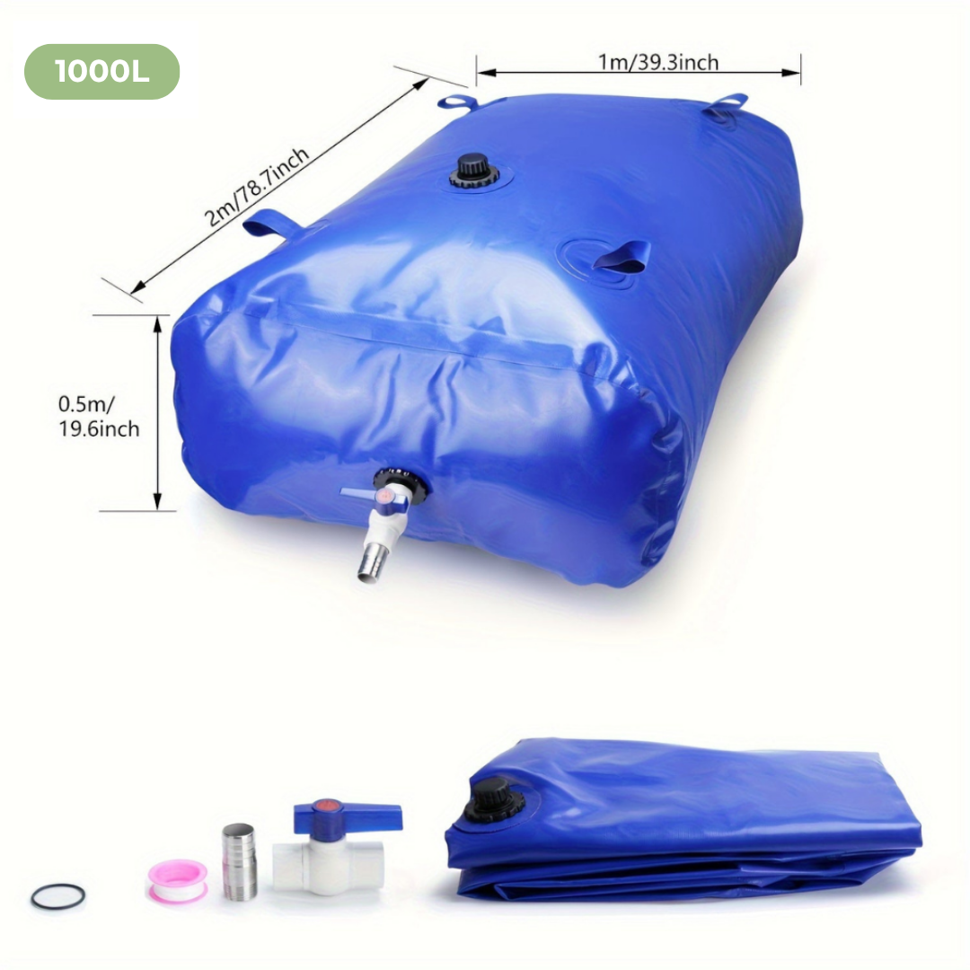 Faltbarer Wassertank – PVC Tragbarer Wassersack – 240L bis 1000L