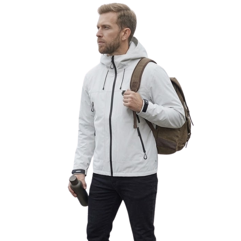 Wanderjacke Herren - Wasserdicht 5.000 mm - Fest sitzende Kapuze