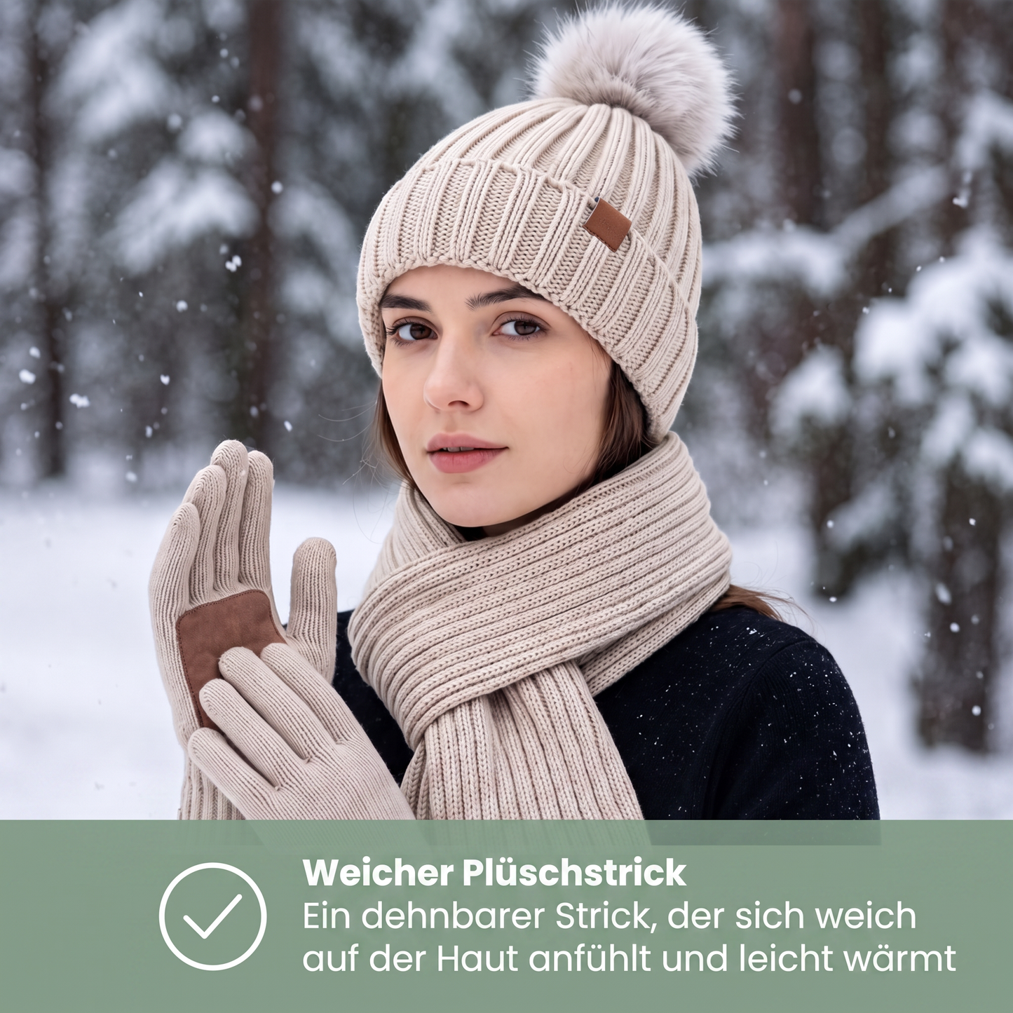 Mütze schal handschuhe set damen – Mütze, Schal & Handschuhe Set Damen