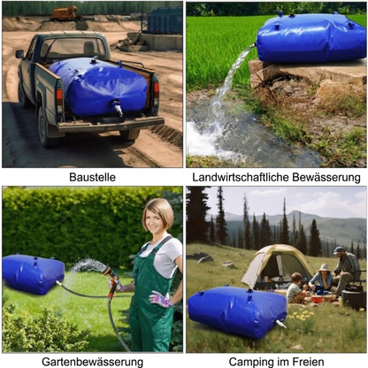 Faltbarer Wassertank – PVC Tragbarer Wassersack – 240L bis 1000L