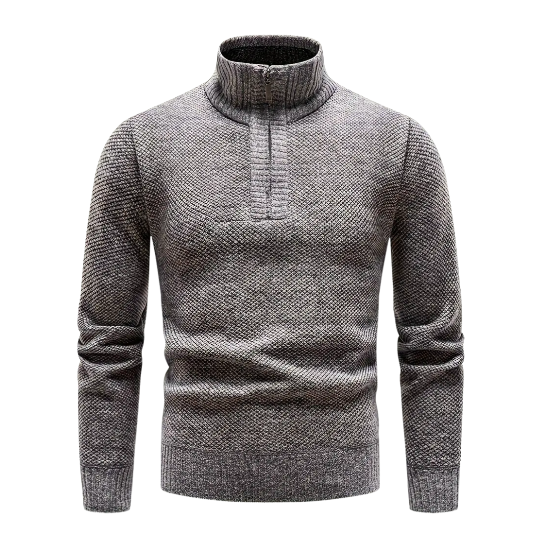 Strickpullover Herren - Fleecefutter - Thermo Winterpullover