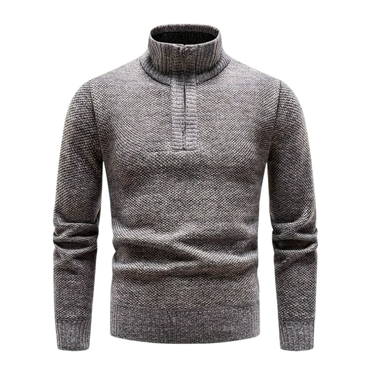 Strickpullover Herren - Fleecefutter - Thermo Winterpullover