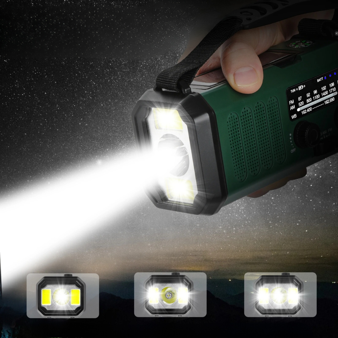 Professionelles Notfallradio – Solar & Handkurbel – #1 bei Notfällen