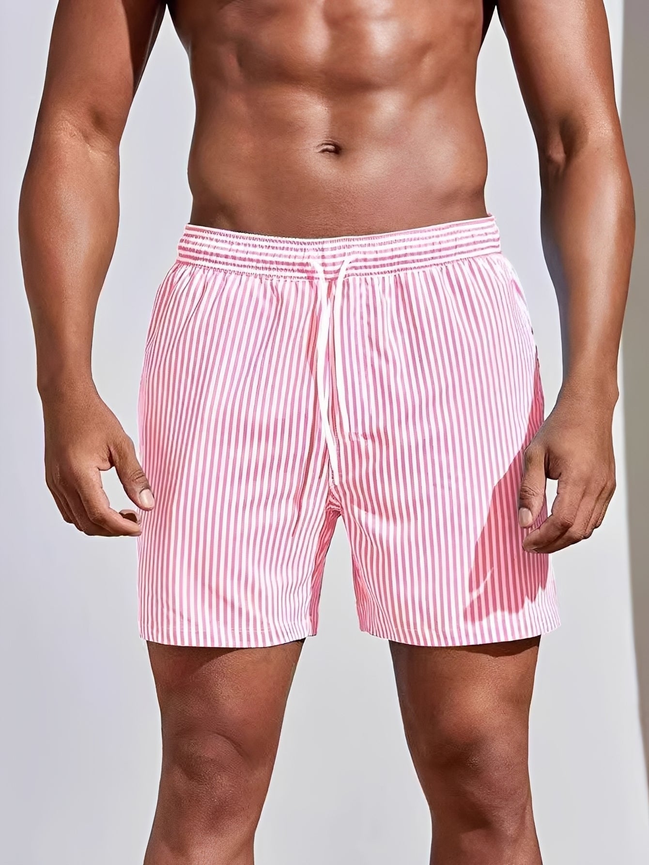 Gestreifte Badehose - Schnelltrocknend - Klassische Passform