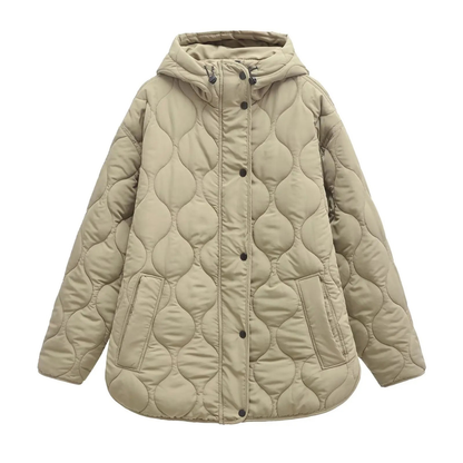 Wintermantel Damen mit Kapuze - Wasserdicht & Winddicht - Steppdesign