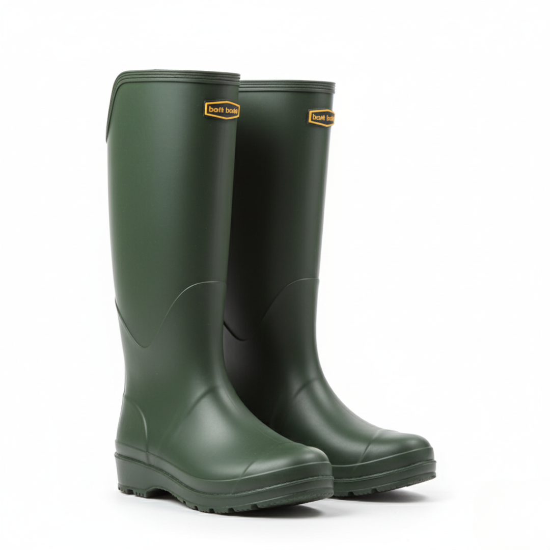 Regenstiefel Damen Kniehoch Wasserdicht & Rutschfest aus PVC