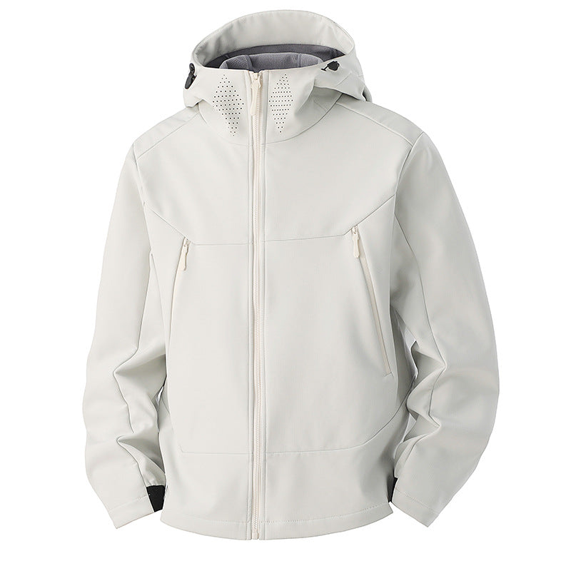 Softshelljacke Herren - Fleecefutter - Kapuze & Belüftung