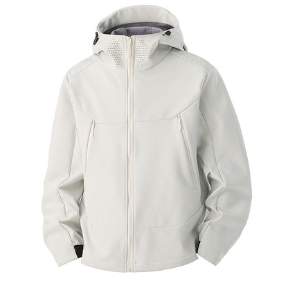 Softshelljacke Herren - Fleecefutter - Kapuze & Belüftung