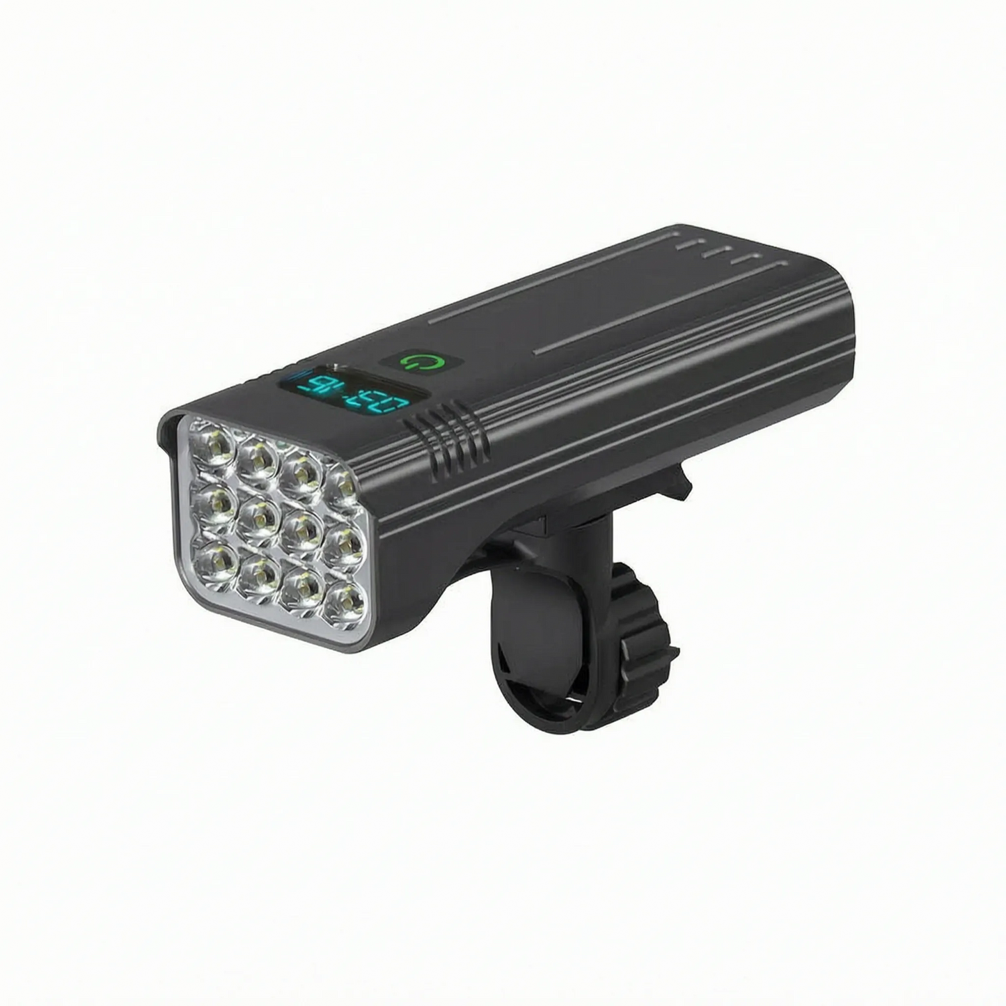 Fahrradlicht mit 12 LEDs, Digitalanzeige und 10.000-mAh-Akku mit Powerbank-Funktion – Ansicht 4