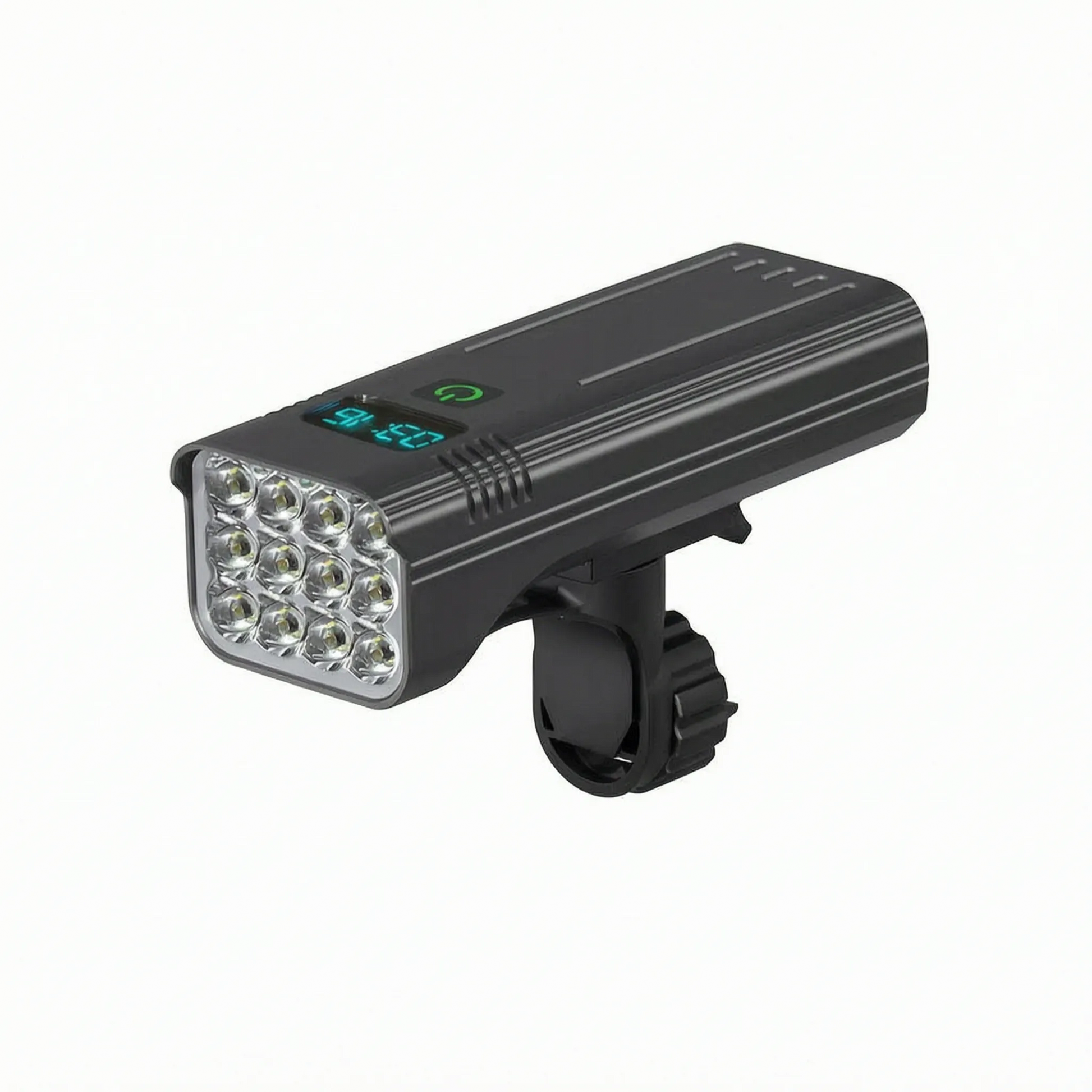 Fahrradlicht mit 12 LEDs, Digitalanzeige und 10.000-mAh-Akku mit Powerbank-Funktion – Ansicht 4