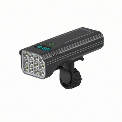 Fahrradlicht mit 12 LEDs, Digitalanzeige und 10.000-mAh-Akku mit Powerbank-Funktion – Ansicht 4