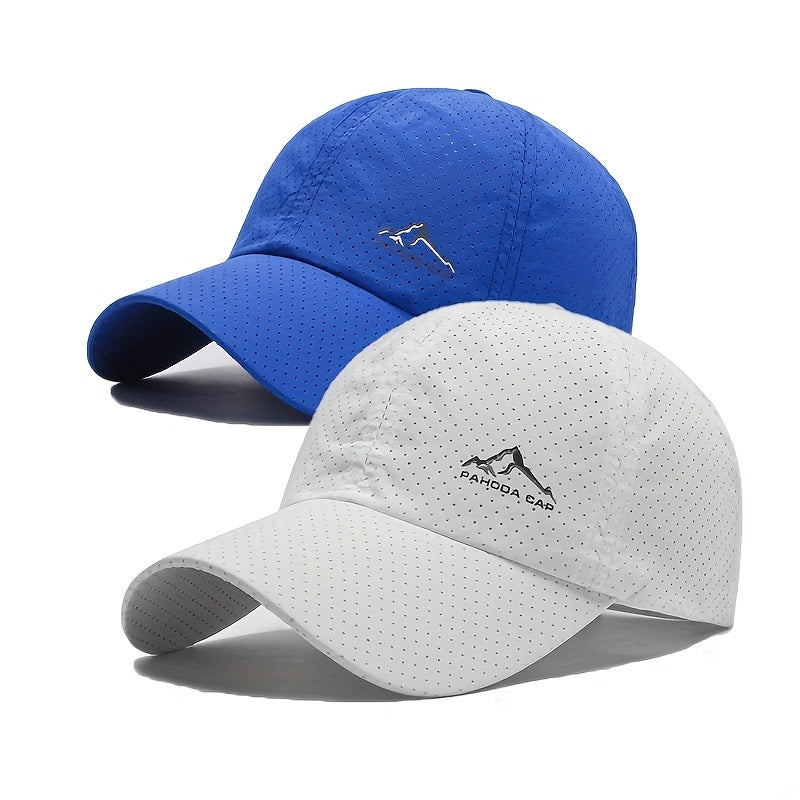 Baseballcaps 2er-Set - Schnelltrocknend - Perforiertes Design