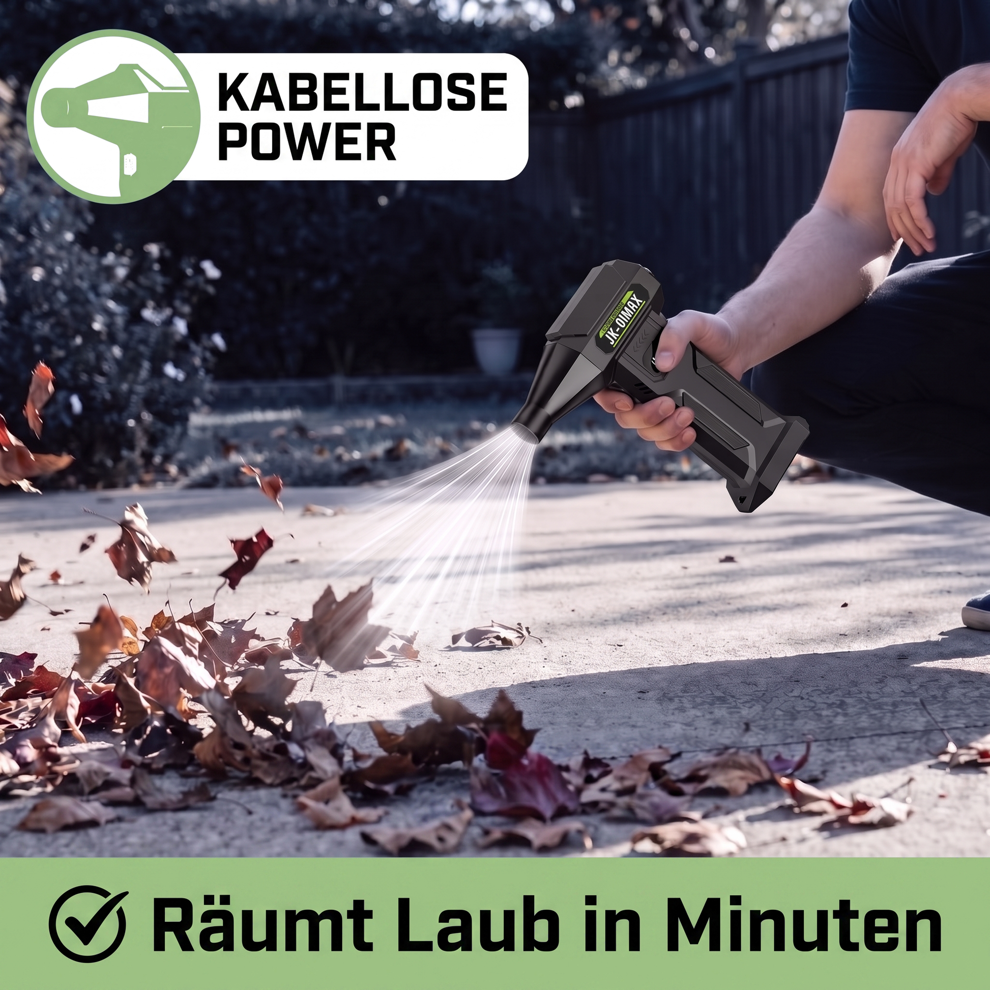 laubbläser akku - Infografik