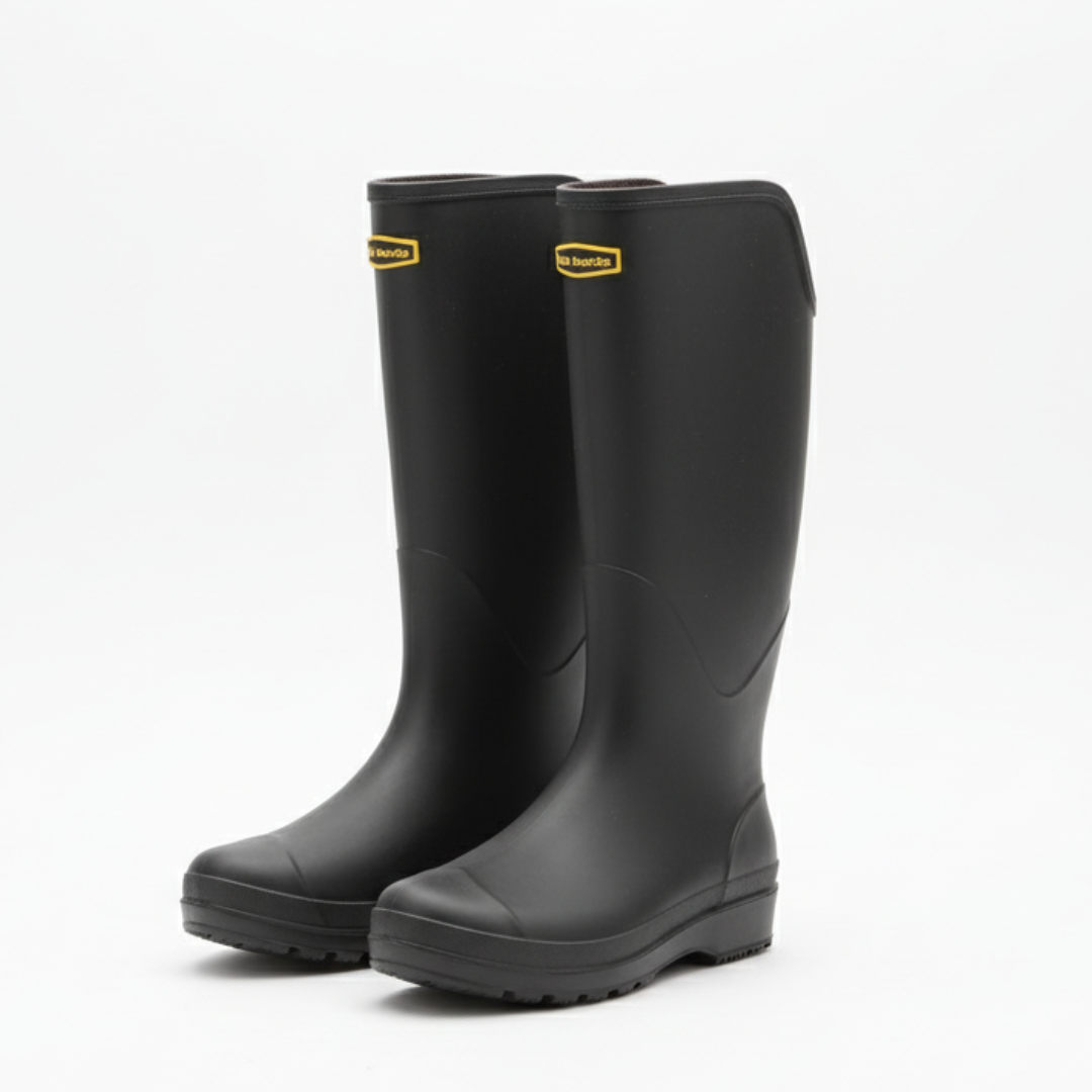 Regenstiefel Damen Kniehoch Wasserdicht & Rutschfest aus PVC