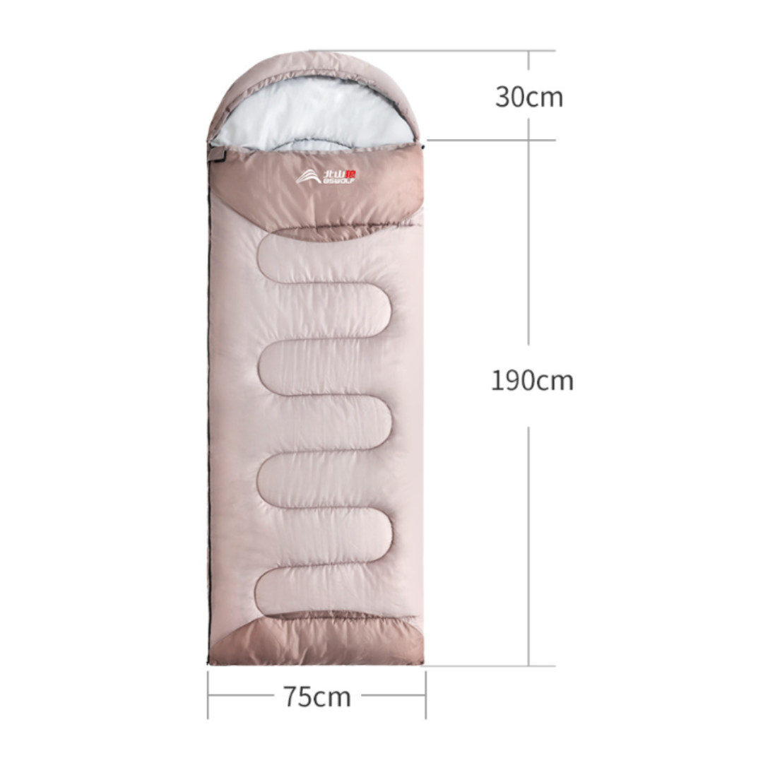 Schlafsack Outdoor - wasserdicht - warm bis -10 °C - 4 Jahreszeiten