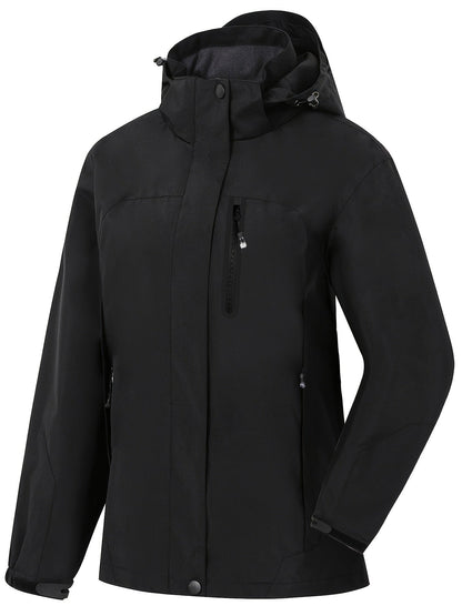 Regenjacke Damen Wasserdicht 5.000 mm - Funktionsjacke mit Kapuze
