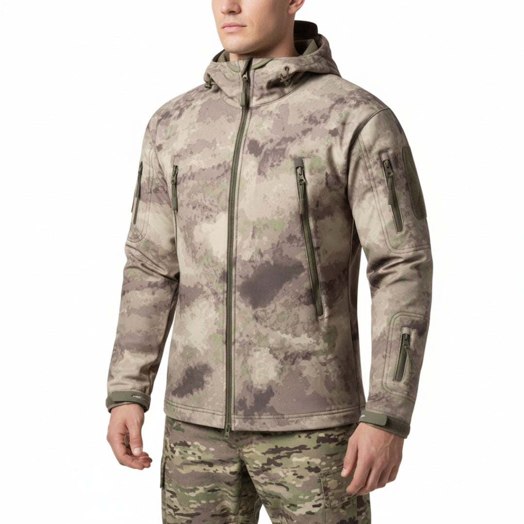 Softshelljacke Herren Camouflage - Jagdjacke - wasserdicht - winddicht