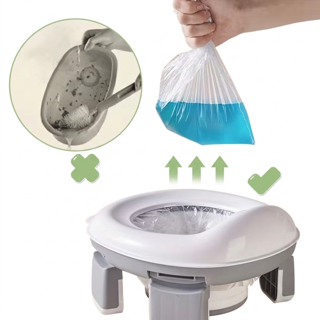 Notfalltoilet Tragbar Faltbar - Reise Töpfchen Kleinkind - Outdoor Camping