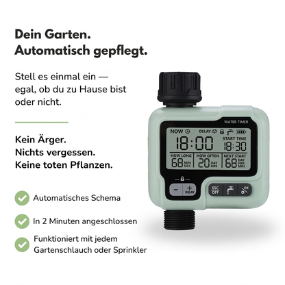 Digitaler Bewässerungstimer – Einstellbar 1 Sek. bis 99 Min. – Garten & Rasen