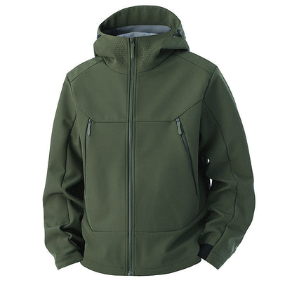 Softshelljacke Herren - Fleecefutter - Kapuze & Belüftung