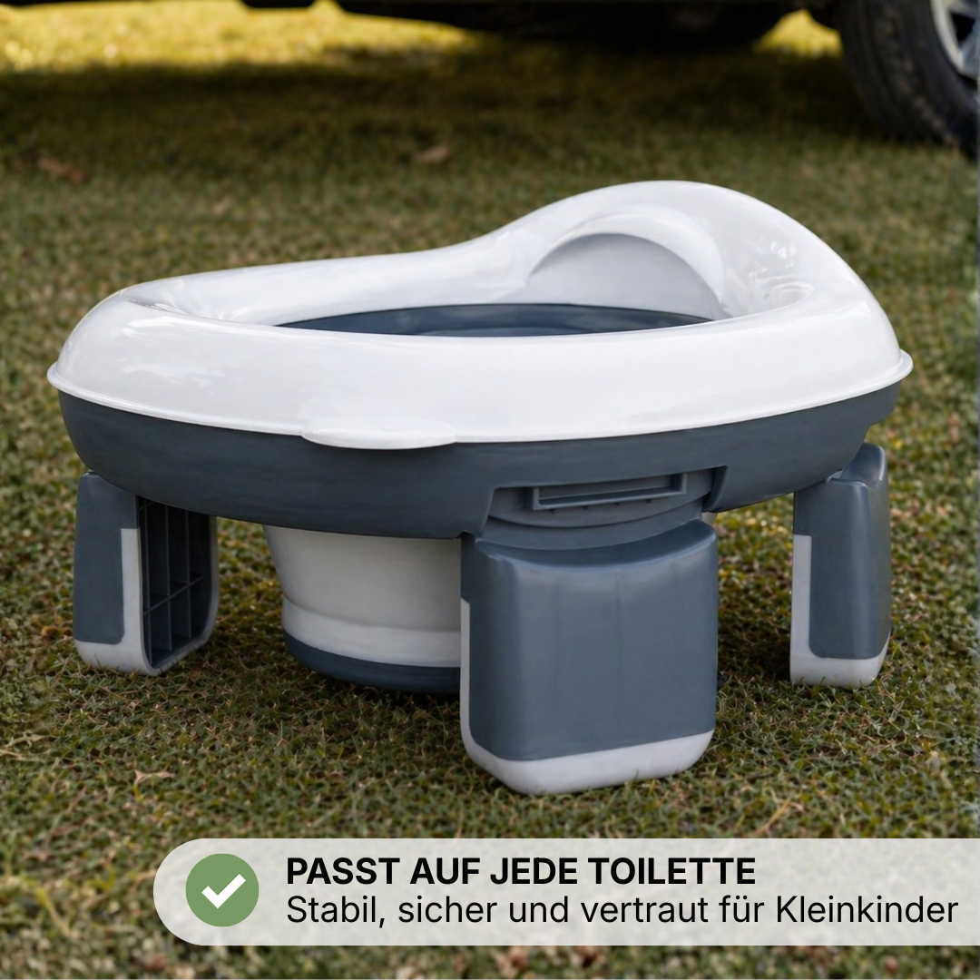 Notfalltoilet Tragbar Faltbar - Reise Töpfchen Kleinkind - Outdoor Camping