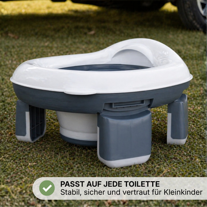 Notfalltoilet Tragbar Faltbar - Reise Töpfchen Kleinkind - Outdoor Camping