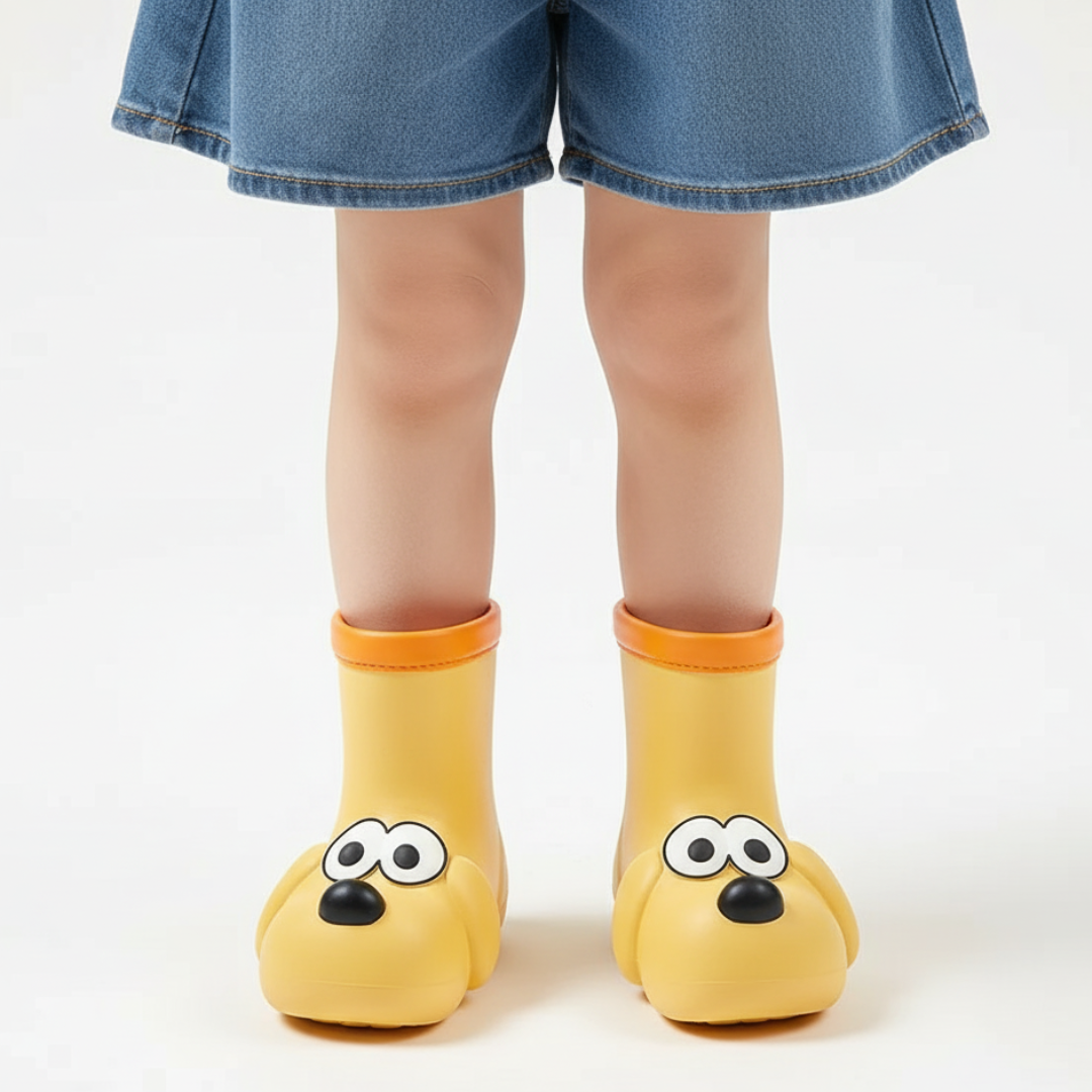 Gummistiefel Kinder - Hundemotiv - Rutschfeste Sohle